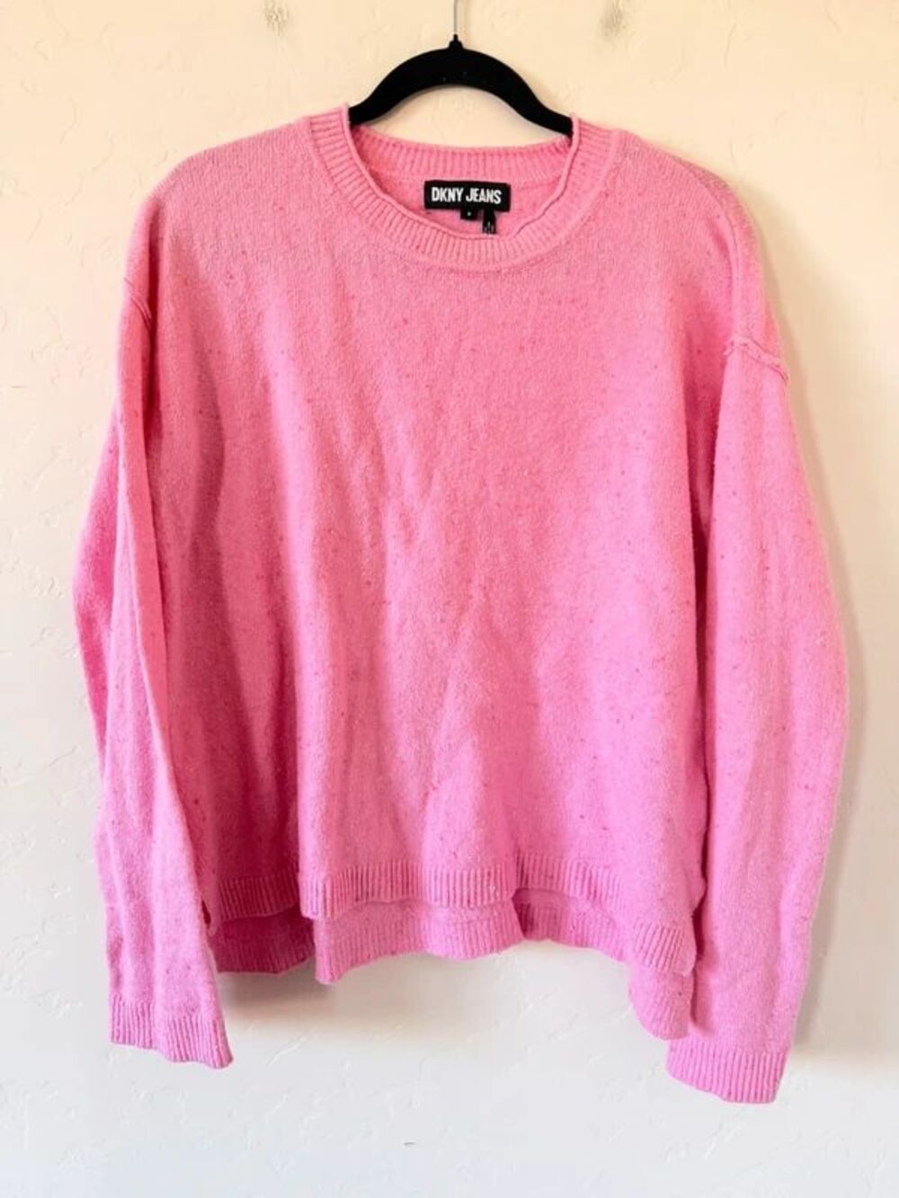 DKNY Pink Crewneck Sweater Size M